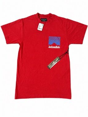 Jackson Hole Red Graphic Short Sleeve Tee